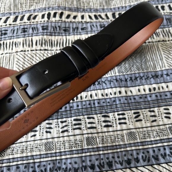 Joseph Abboud Men's Black Genuine Leather Belt Size 34 Formal Business Office - Picture 3 of 8